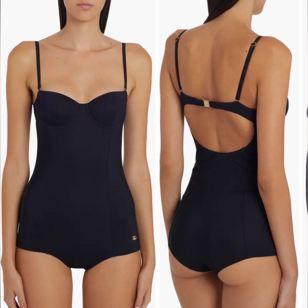 Dolce & Gabanna Balconette One-Piece Swimsuit